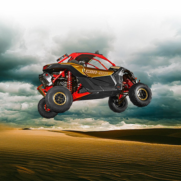 2017 Can Am Maverick X3 Turbo UTV Jumping Desert iShock