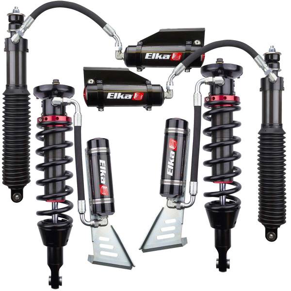Elka - Elka 2.5 RESERVOIR FRONT & REAR SHOCKS KIT for LEXUS GX470, 2002 to 2009 (with KDSS) (0 in. to 2 in. lift) 90055