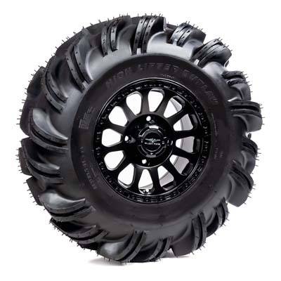 High Lifter - Pre-Mounted - 31-11-14 Outlaw Tire with Pitch SBL-12S 14x7 4/137 5+2 Matte Black Wheel 8012211OUTLAW31X11X1 - A20-247