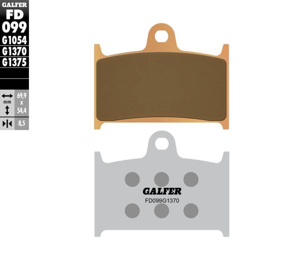 Galfer - Galfer HH Sintered Ceramic Compound - FD099G1375