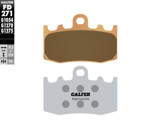 Galfer - Galfer HH Sintered Ceramic Compound - FD271G1375