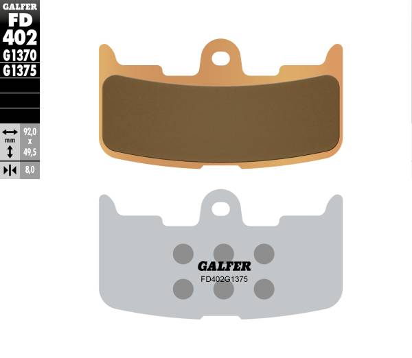 Galfer - Galfer HH Sintered Ceramic Compound - FD402G1375