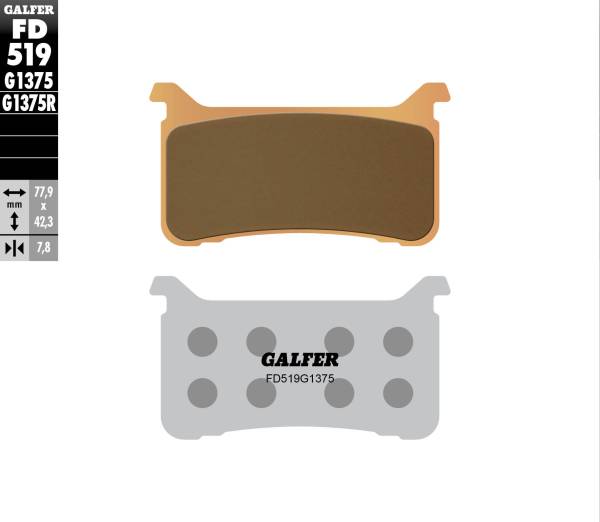 Galfer - Galfer HH Sintered Ceramic Compound - FD519G1375