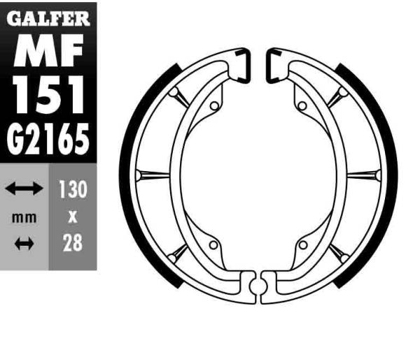 Galfer - Galfer Brake Shoe - MF151