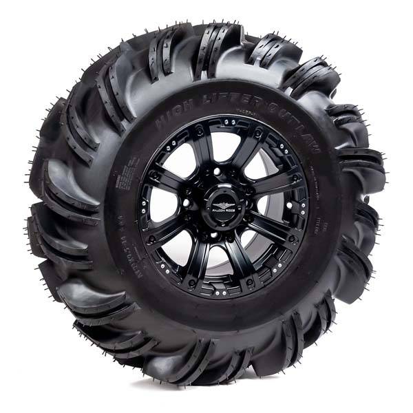 High Lifter - Pre-Mounted - 31-11-14 Outlaw Tire with Raptor CI-8S 14x7 4/137 5+2 Matte Black Wheel 8012211OUTLAW31X11X1 - A20-241