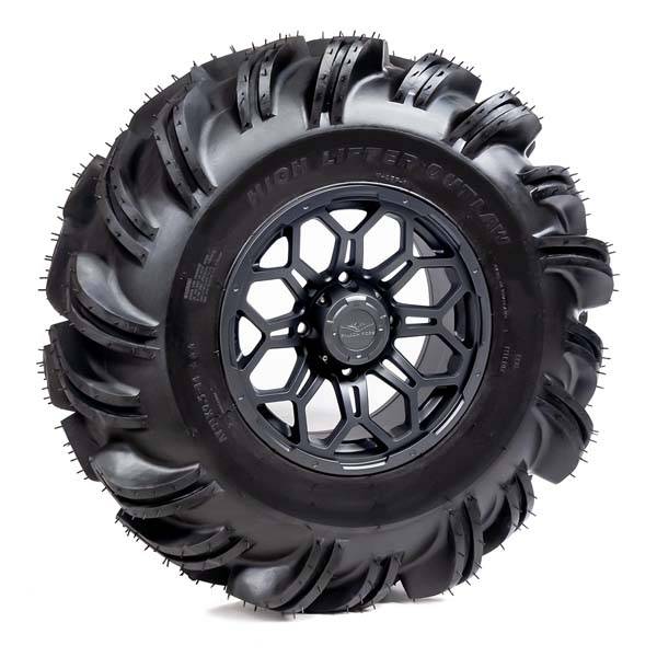 High Lifter - Pre-Mounted - 31-11-14 Outlaw Tire with Soar HC-8S 14x7 4/137 5+2 Gun Metal Gray Wheel 8012211OUTLAW31X11X1 - A20-251