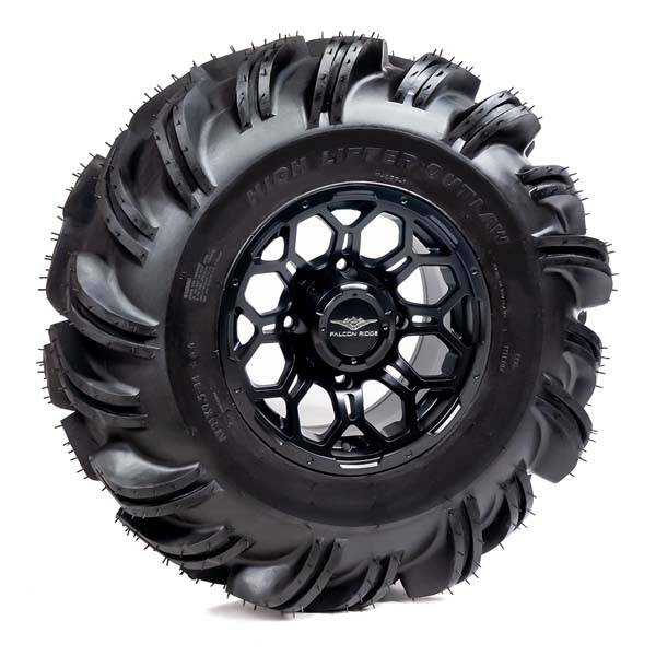 High Lifter - Pre-Mounted - 31-11-14 Outlaw Tire with Soar HC-8S 14x7 4/137 5+2 Matte Black Wheel 8012211OUTLAW31X11X1 - A20-253