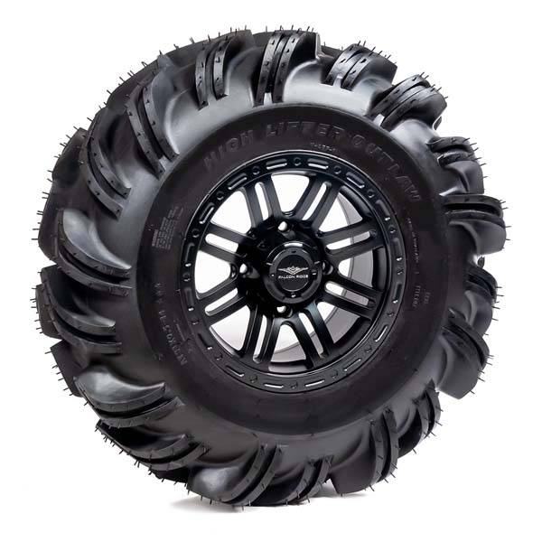 High Lifter - Pre-Mounted - 31-11-14 Outlaw Tire with Glide SBL-8S 14x7 4/137 5+2 Matte Black Wheel 8012211OUTLAW31X11X1 - A20-259