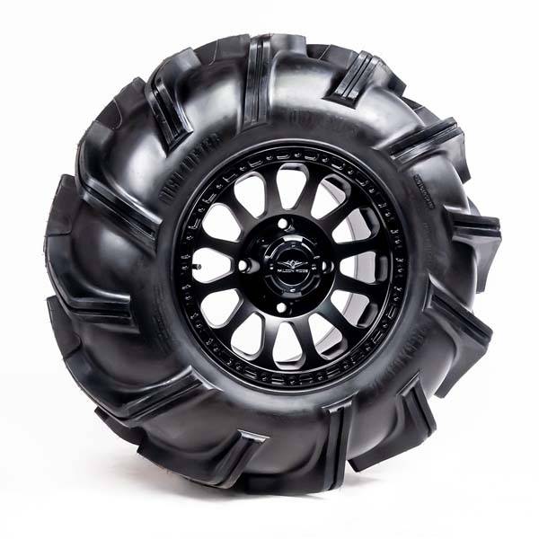 High Lifter - Pre-Mounted - 28-9-14 Outlaw 3 Tire with Pitch SBL-12S 14x7 4/137 5+2 Matte Black Wheel 8012213OUTLAW328X9X1 - A20-287