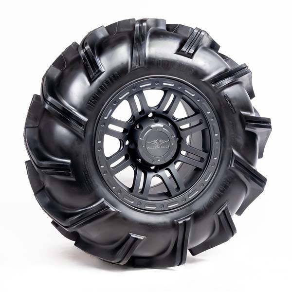 High Lifter - Pre-Mounted - 28-9-14 Outlaw 3 Tire with Glide SBL-8S 14x7 4/137 5+2 Gun Metal Gray Wheel 8012213OUTLAW328X9X1 - A20-297