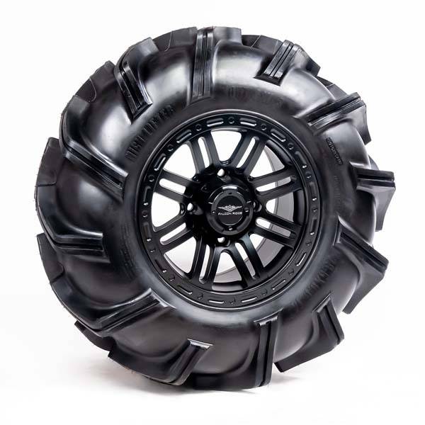 High Lifter - Pre-Mounted - 28-9-14 Outlaw 3 Tire with Glide SBL-8S 14x7 4/137 5+2 Matte Black Wheel 8012213OUTLAW328X9X1 - A20-299