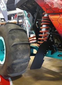 HCR Suspension - Can-Am Maverick X3 Trailing Arm Mud Flap Set Race Bare HCR Racing - Image 2