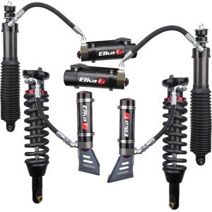 Elka 2.5 DC RESERVOIR FRONT & REAR SHOCKS KIT for LEXUS GX470, 2002 to 2009 (with KDSS) (0 in. to 2 in. lift) 90054