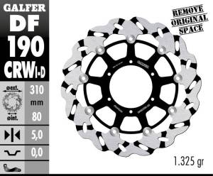Galfer 310mm Superbike Wave® Rotor - Right Side Directional - DF190CRWD