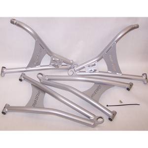 Front Forward Upper & Lower Control Arms for Polaris RZR 900 ''S''  60'' - Silver MCFFA-RZR9-2-S - 79-12485