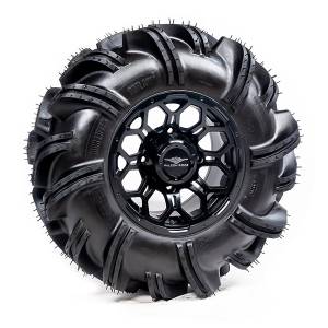 Pre-Mounted - 28-11-14 Outlaw 2 Tire with Soar HC-8S 14x7 4/137 5+2 Matte Black Wheel 8012207OUTLAW228X11X - A20-173