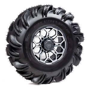 Pre-Mounted - 31-11-14 Outlaw Tire with Soar HC-8S 14x7 4/137 5+2 Silver and Gun Metal Gray Wheel 8012211OUTLAW31X11X1 - A20-249