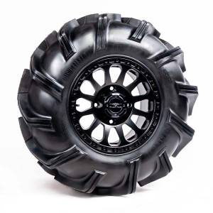 Pre-Mounted - 28-9-14 Outlaw 3 Tire with Pitch SBL-12S 14x7 4/137 5+2 Matte Black Wheel 8012213OUTLAW328X9X1 - A20-287