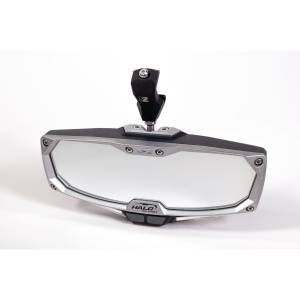 Seizmik Halo-RA LED Rearview Mirror with Cast Aluminum Bezel- Polaris Pro-Fit Header Panel HALOLEDPROFITCLAMPMI - 56-18021